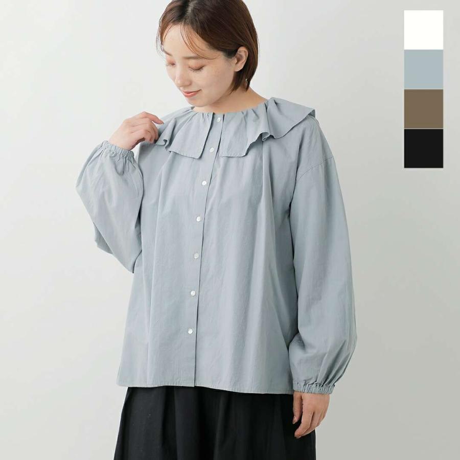 heavenly ヘブンリー  コットン ウォッシャー ブロードクロス フリルカラー ブラウス 2549092-tr 2025aw新作 レディース クーポン対象 HEAVENLY（ヘブンリー） セール【30%OFF】ヘブンリー コットン