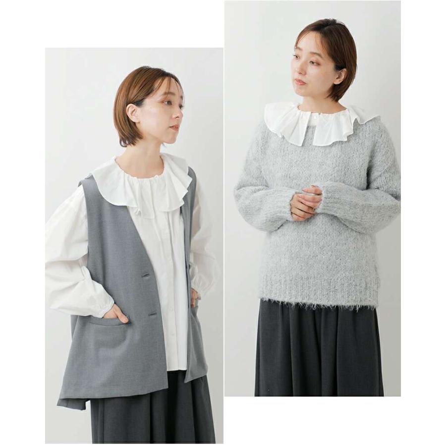 heavenly ヘブンリー  コットン ウォッシャー ブロードクロス フリルカラー ブラウス 2549092-tr 2025aw新作 レディース クーポン対象 HEAVENLY（ヘブンリー） セール【30%OFF】ヘブンリー コットン