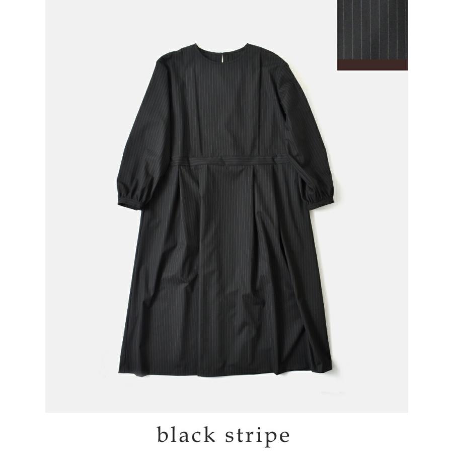 イナ ina 2wayストレッチ ストライプ ウエスト切替 ワンピース 255652