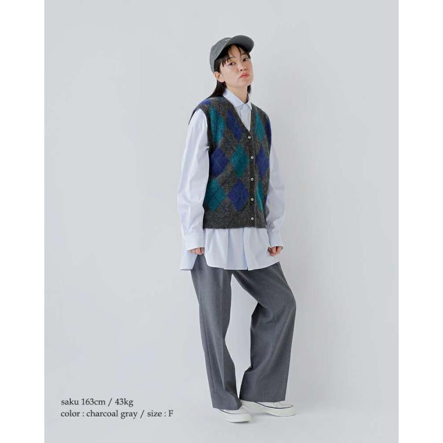 60’s BRENT モヘアアーガイルニットベスト Shinzone｜ウール モヘア アーガイル ニット ベスト “ARGYLE