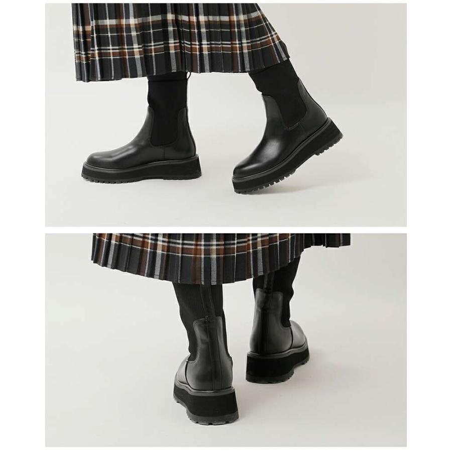 ATELIER BRUGGE（アトリエブルージュ） ニット コンビ ショートブーツ