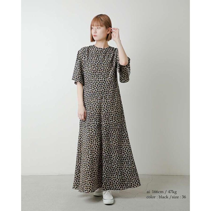 Shinzone シンゾーン ポルト プリント フレア ワンピース PORTO PRINT 