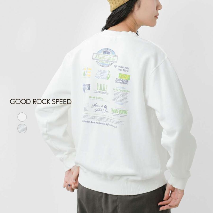 【GOOD ROCK SPEED】Yellowstoneスウェット　ホワイト GOOD ROCK SPEED（グッドロックスピード） クルーネック プリント