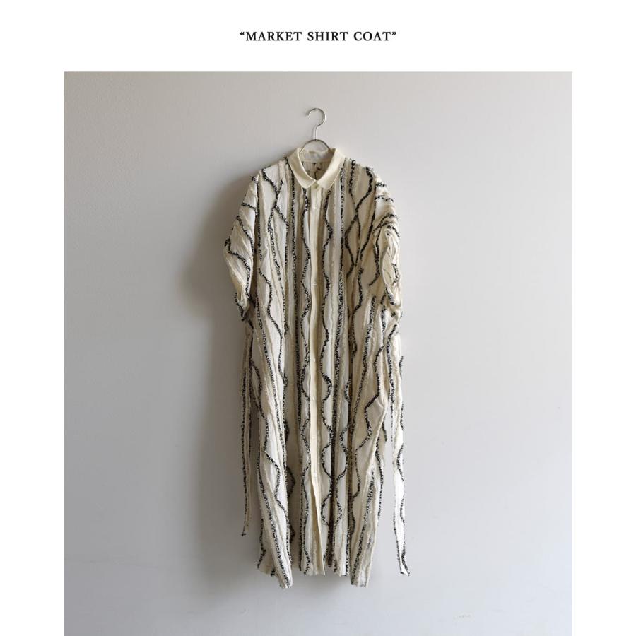 アシードンクラウド ASEEDONCLOUD コットン マーケット シャツコート Market shirt coat 261302 レディース  春夏 2026ss新作の画像