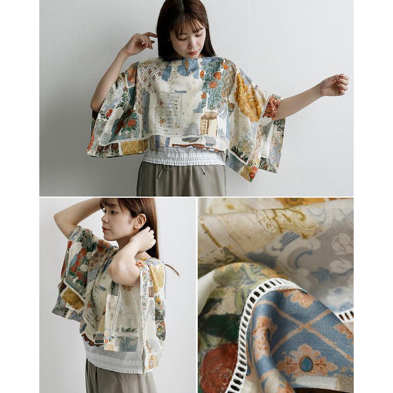 アシードンクラウド ASEEDONCLOUD コットン フロシキ ブラウス Furoshiki Blouse 261609 レディース 春夏 2026ss新作の画像