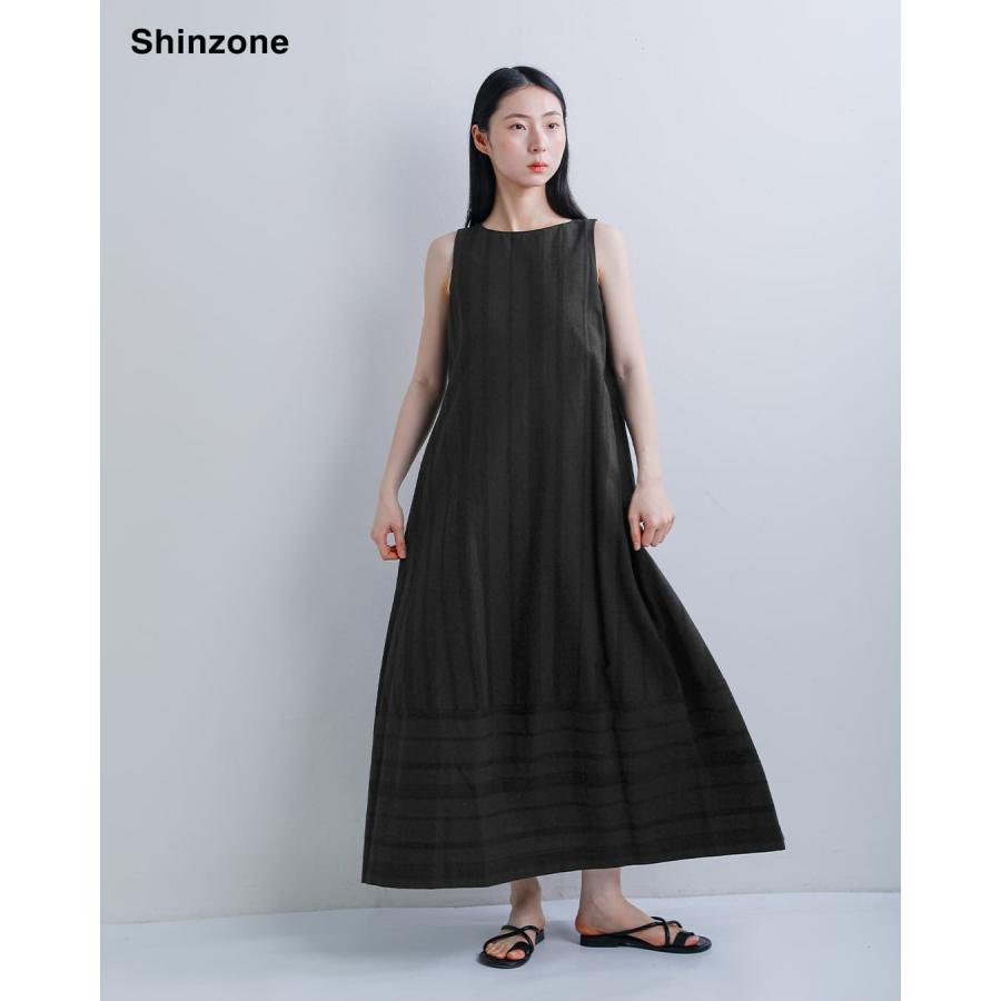 Shinzone（シンゾーン） コットンリネン ストライプ ノースリーブ
