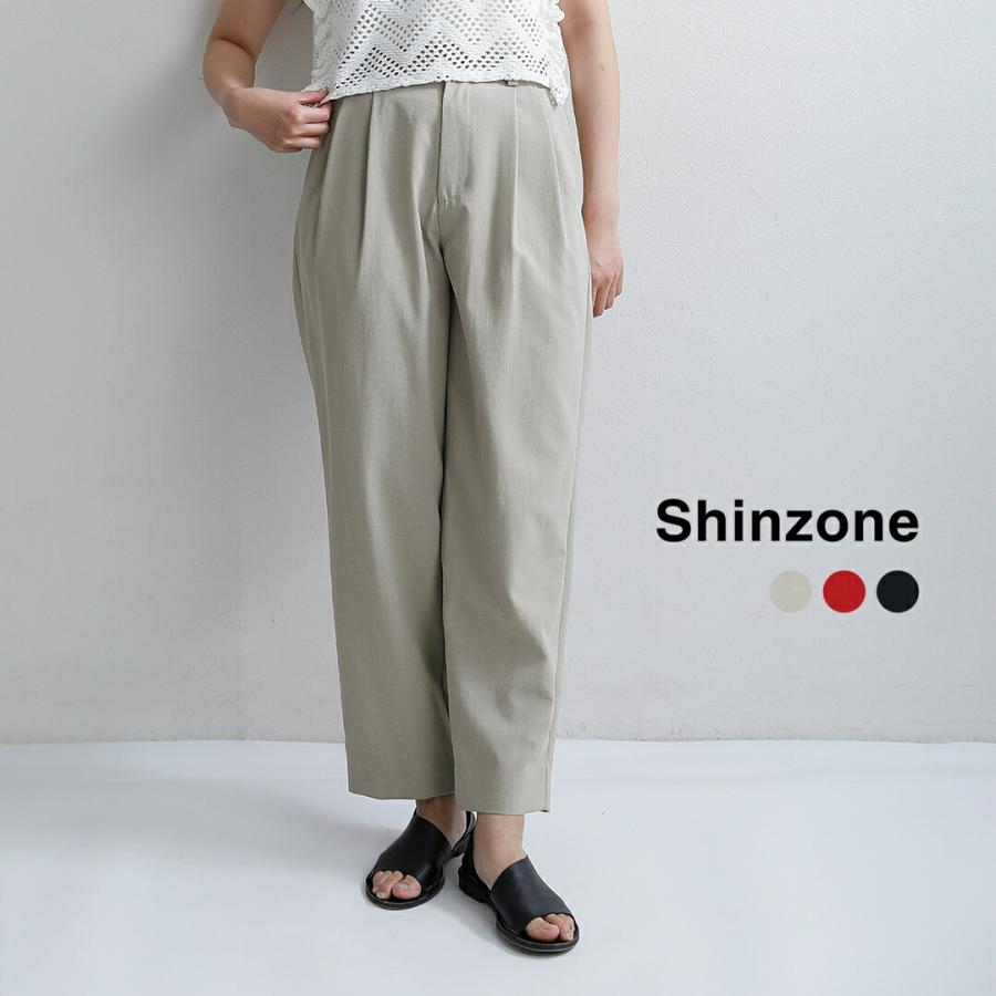 Shinzone（シンゾーン） ウォッシャブル バレルタックパンツ BREEZY