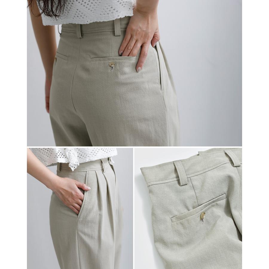 Shinzone（シンゾーン） ウォッシャブル バレルタックパンツ BREEZY