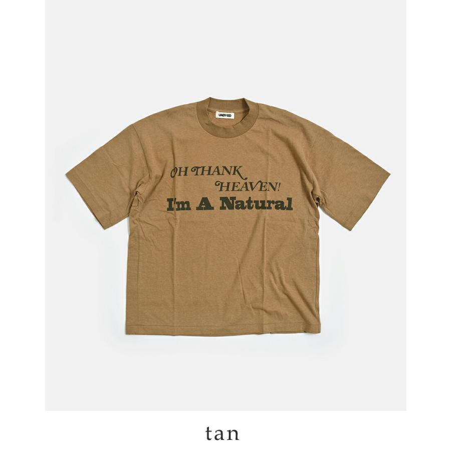 アンダイド UNDYED  オーガニックコットン 半袖 プリントTシャツ 30PV PT-T 26s341a レディース  春夏 2026ss新作の画像