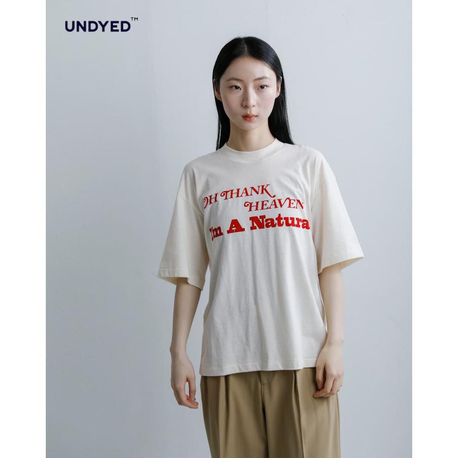 アンダイド UNDYED  オーガニックコットン 半袖 プリントTシャツ 30PV PT-T 26s341a レディース  春夏 2026ss新作の画像
