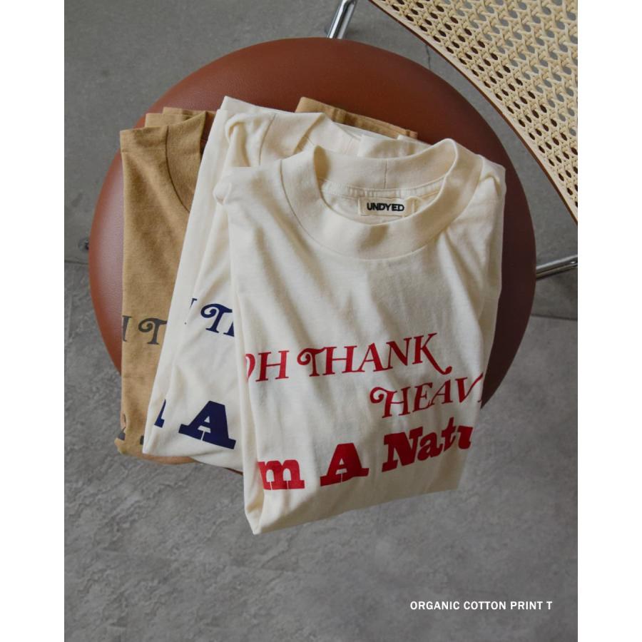アンダイド UNDYED  オーガニックコットン 半袖 プリントTシャツ 30PV PT-T 26s341a レディース  春夏 2026ss新作の画像