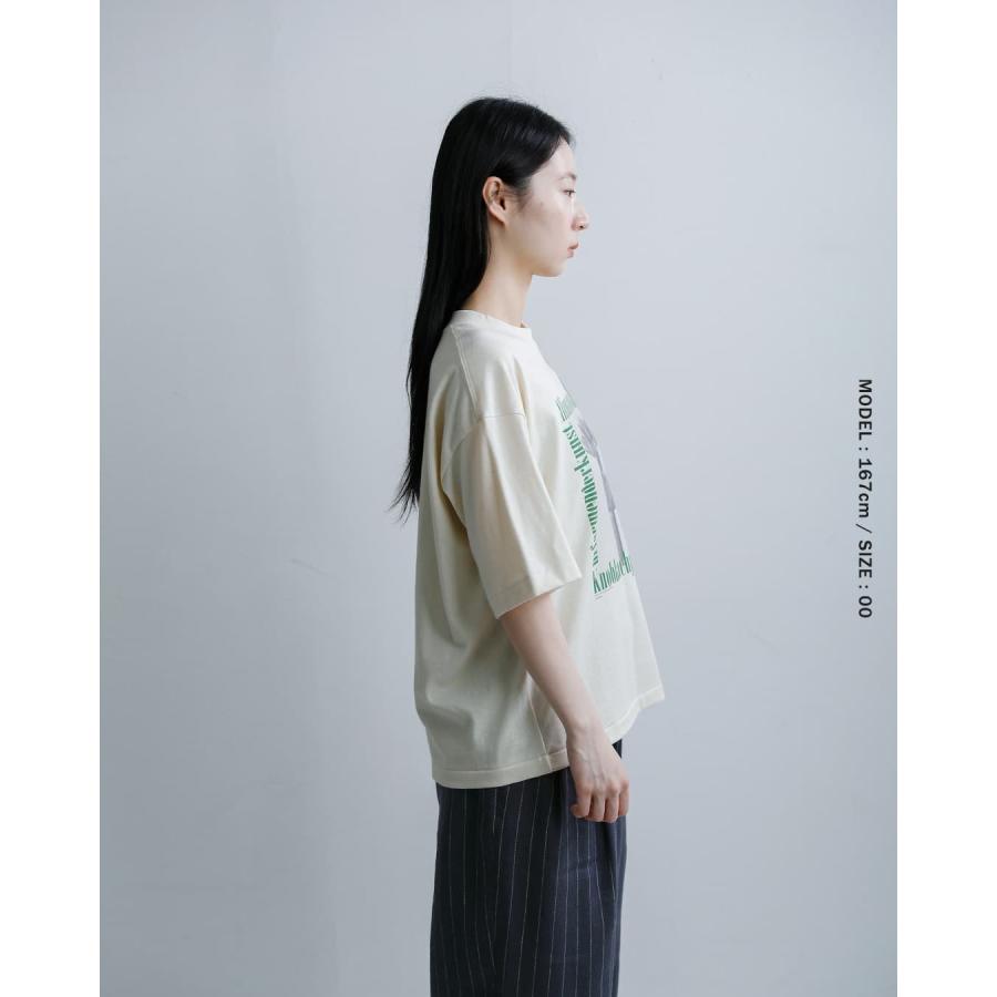 アンダイド UNDYED  オーガニックコットン 半袖 プリントTシャツ Karl Blossfeldt PT-T 26s348a-c レディース  春夏 2026ss新作の画像