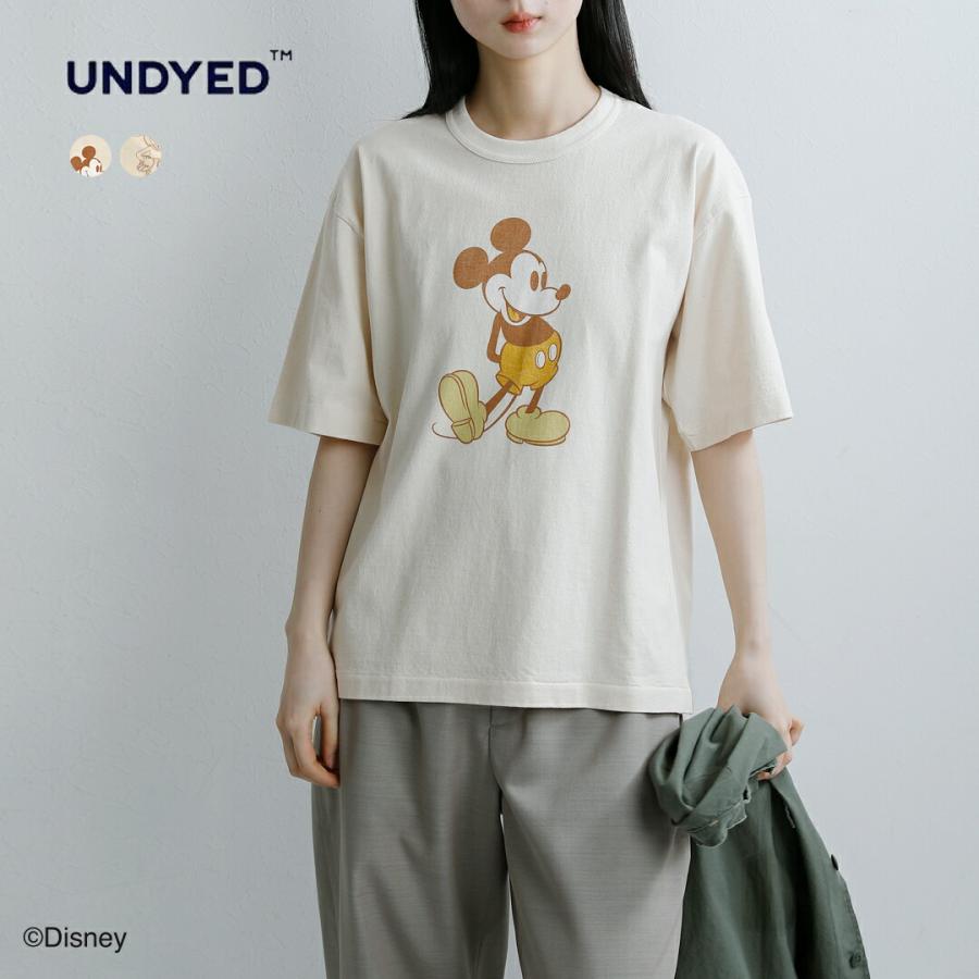 UNDYED アンダイド オーガニックコットン 半袖 プリントTシャツ