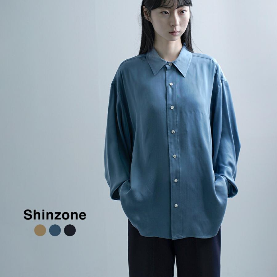 Shinzone（シンゾーン） シルキー キュプラ シャツ SILKY CUPRA SHIRT