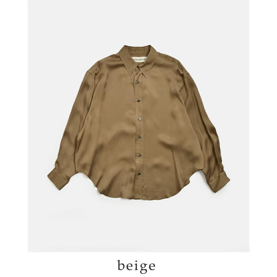 Shinzone（シンゾーン） シルキー キュプラ シャツ SILKY CUPRA SHIRT 