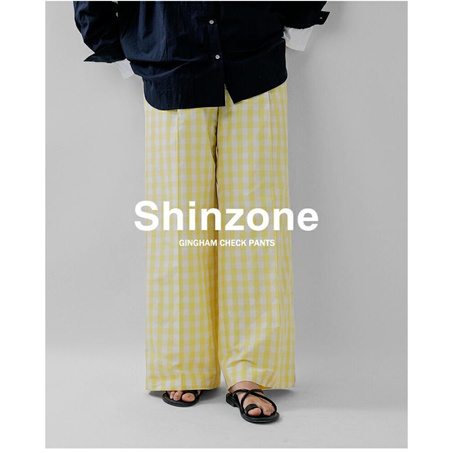 Shinzone（シンゾーン） ギンガム チェック パンツ GINGHAM CHECK