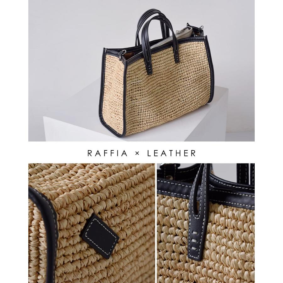 ア ヴァケーション A VACATION ラフィア 2way ショルダーバッグ BREAD M RFA 26ss-a120 レディース  春夏 2026ss新作の画像