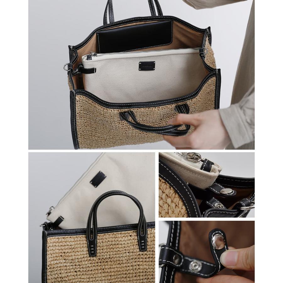 ア ヴァケーション A VACATION ラフィア 2way ショルダーバッグ BREAD M RFA 26ss-a120 レディース  春夏 2026ss新作の画像