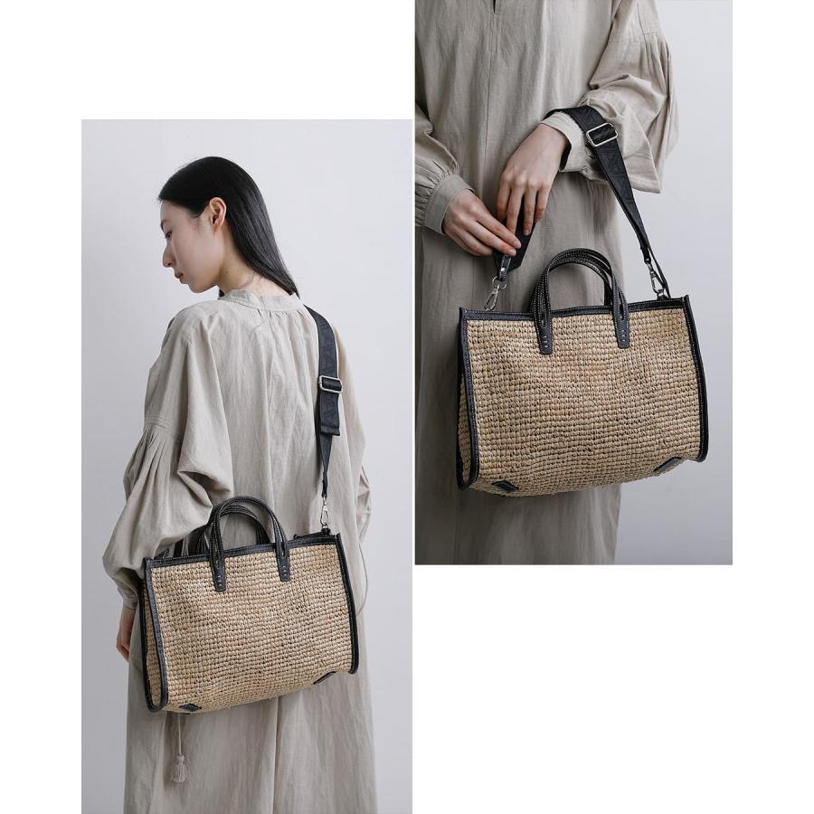 ア ヴァケーション A VACATION ラフィア 2way ショルダーバッグ BREAD M RFA 26ss-a120 レディース  春夏 2026ss新作の画像