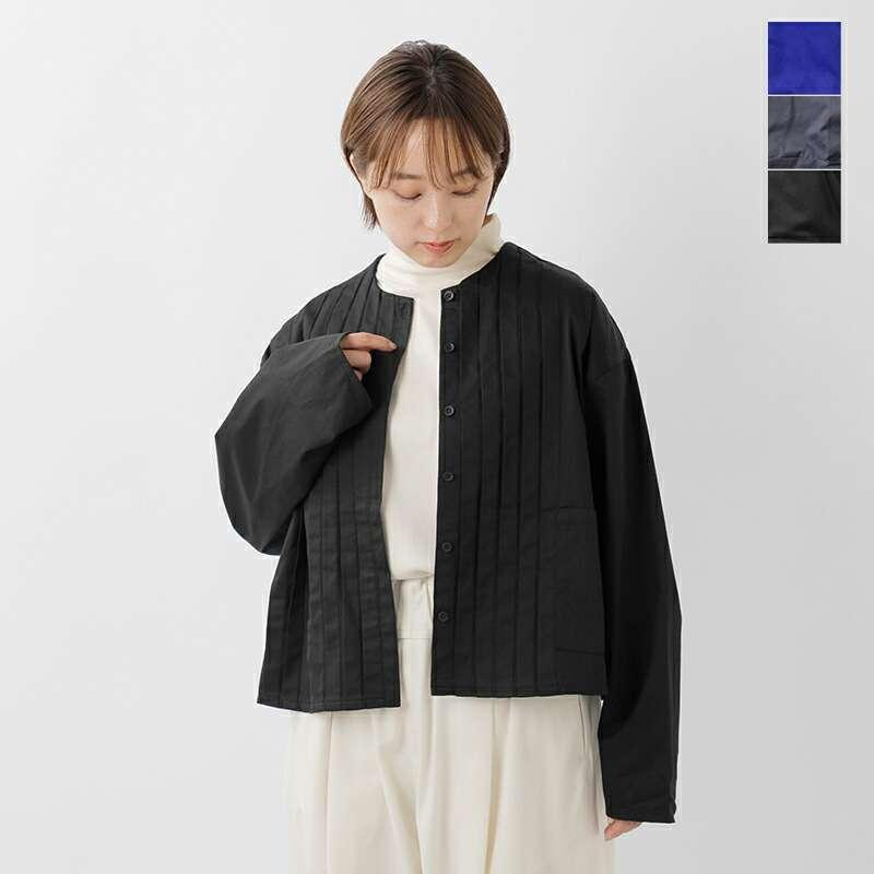 極美品 mizuiroind ピンタックプルオーバーシャツ ブラック コットン mizuiroind ミズイロインド mizuiro ind コットン クルーネック