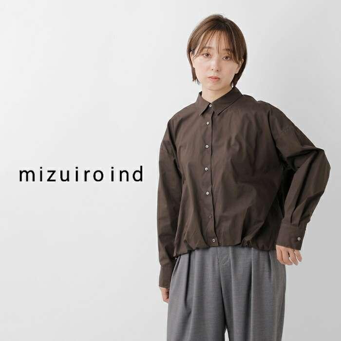ミズイロンド バルーンシャツ チャコールグレー mizuiro ind バルーンシャツ（シャツ/ブラウス）｜mizuiroind