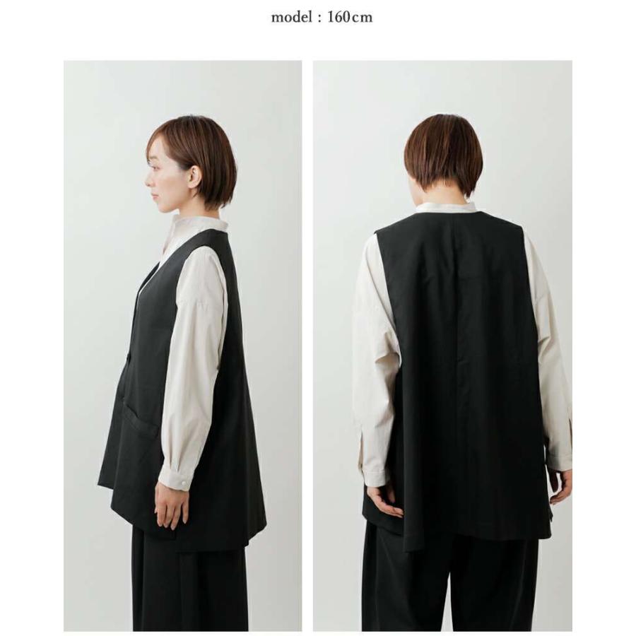 MIZUIRO ミズイロインド mizuiro ind ディープ Vネック ワイド ベスト