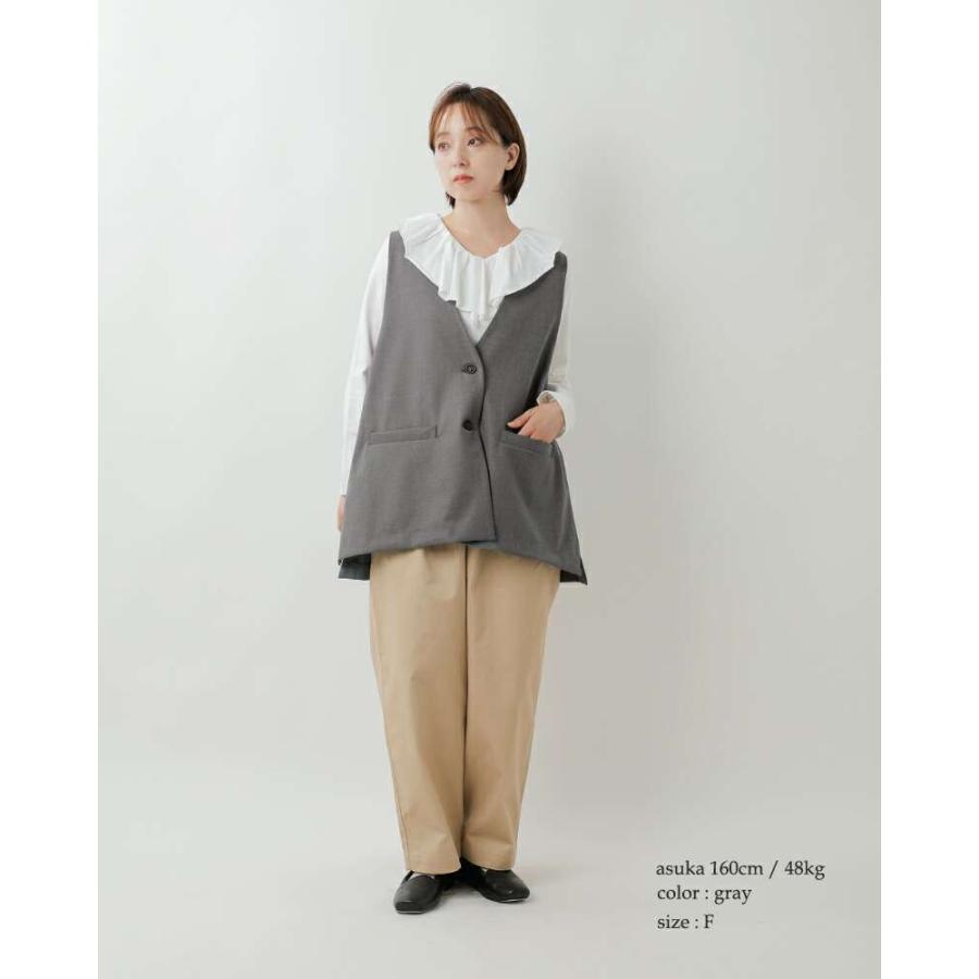 MIZUIRO ミズイロインド mizuiro ind ディープ Vネック ワイド ベスト