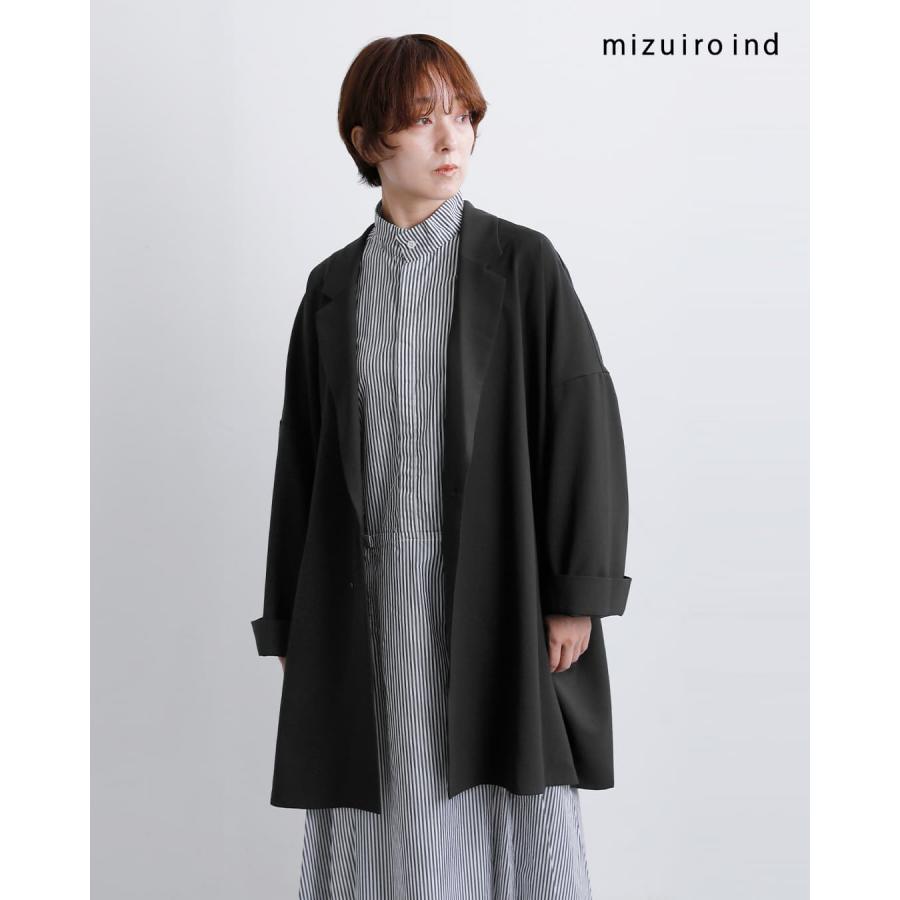 ミズイロインド mizuiro ind ワイド テーラード シャツ ジャケット 3