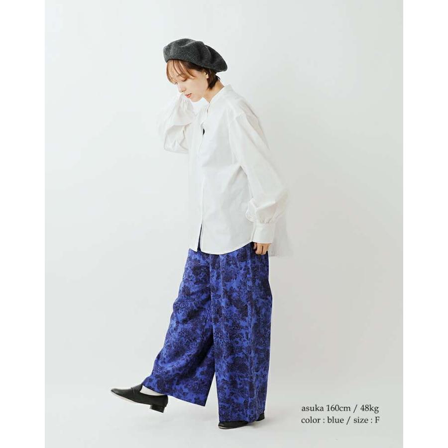 美品 ミズイロインドmizuiroind プリントパンツ イージーパンツ mizuiroind ミズイロインド mizuiro ind プリント イージー