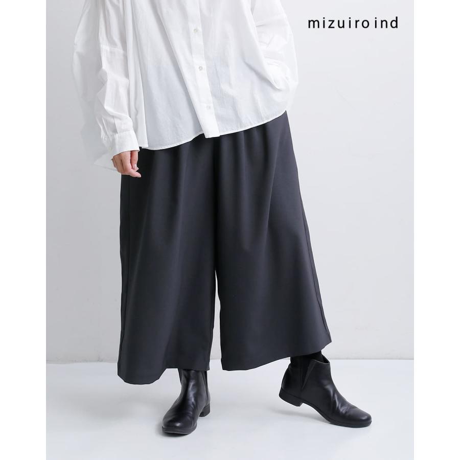 ミズイロインド mizuiro ind ワイド ハーフパンツ 3-260094 レディース