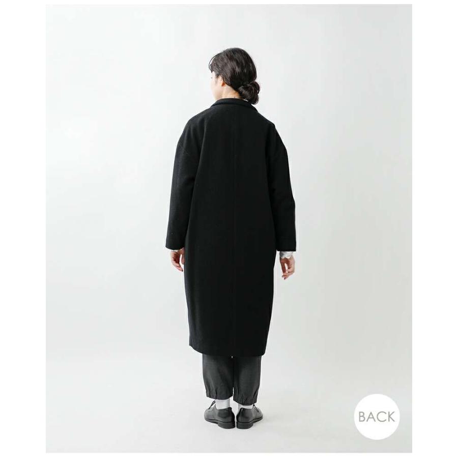 MIZUIRO ミズイロインド mizuiro ind ウール ブレンド スタンドカラー