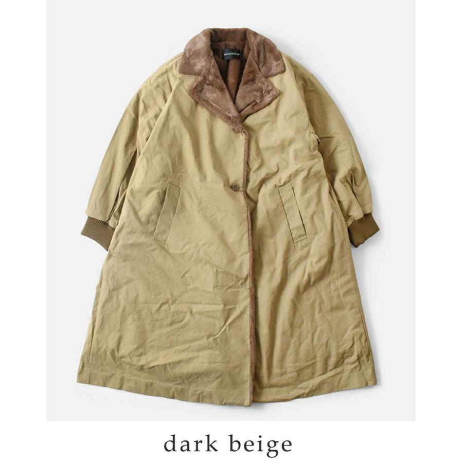 MIZUIRO ミズイロインド mizuiro ind バック ボア ロング コート 3