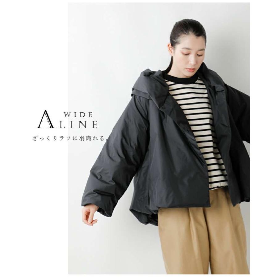 MIZUIRO ミズイロインド mizuiro ind フーデッド ショート ダウン