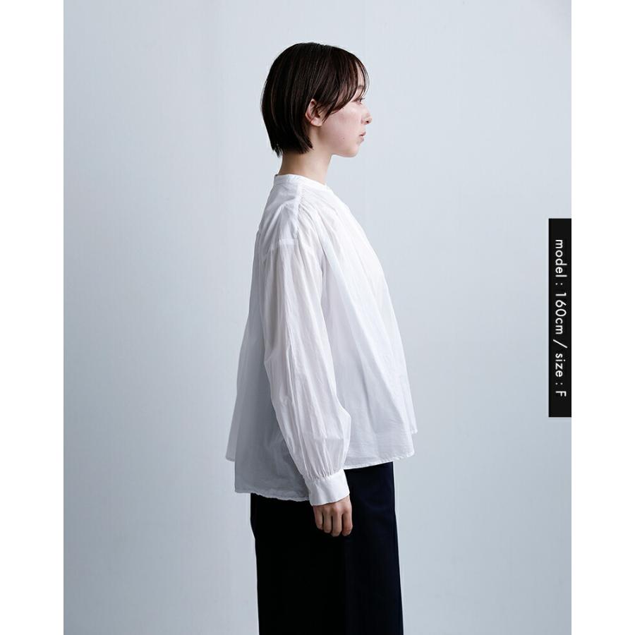 MidiUmi（ミディウミ） コットン ギャザー ワイド シャツ 3-73966261