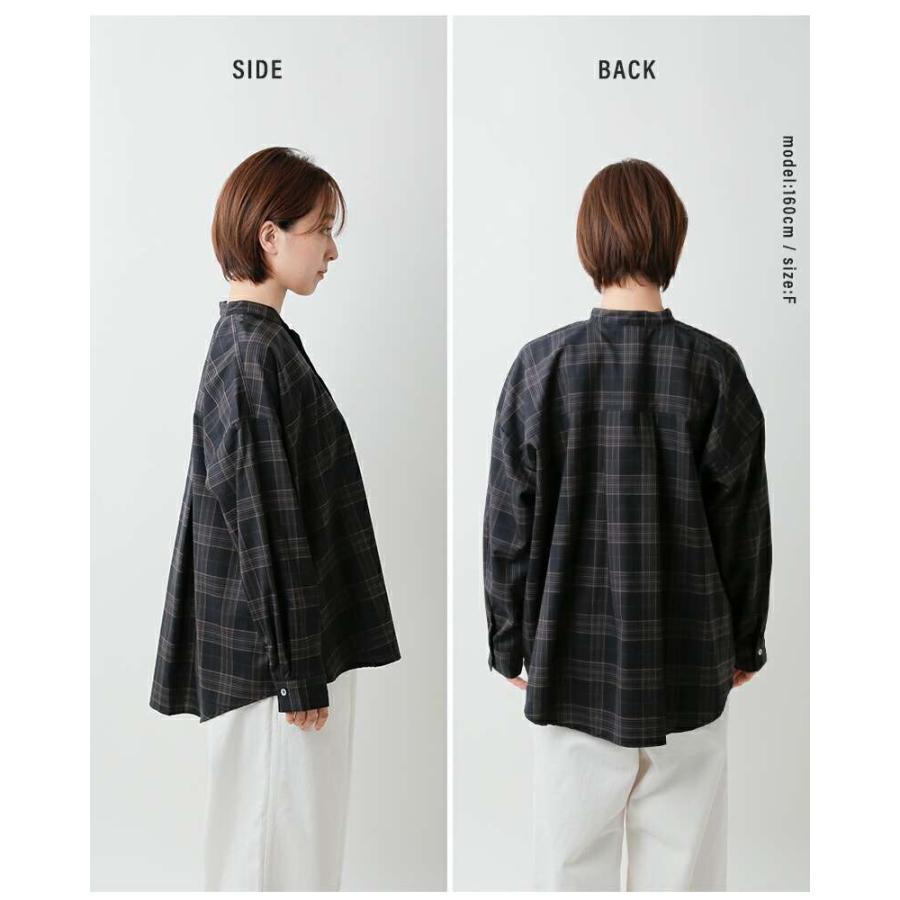 TRAVAIL MANUEL（トラバイユマニュアル） トロ チェック バンドカラー