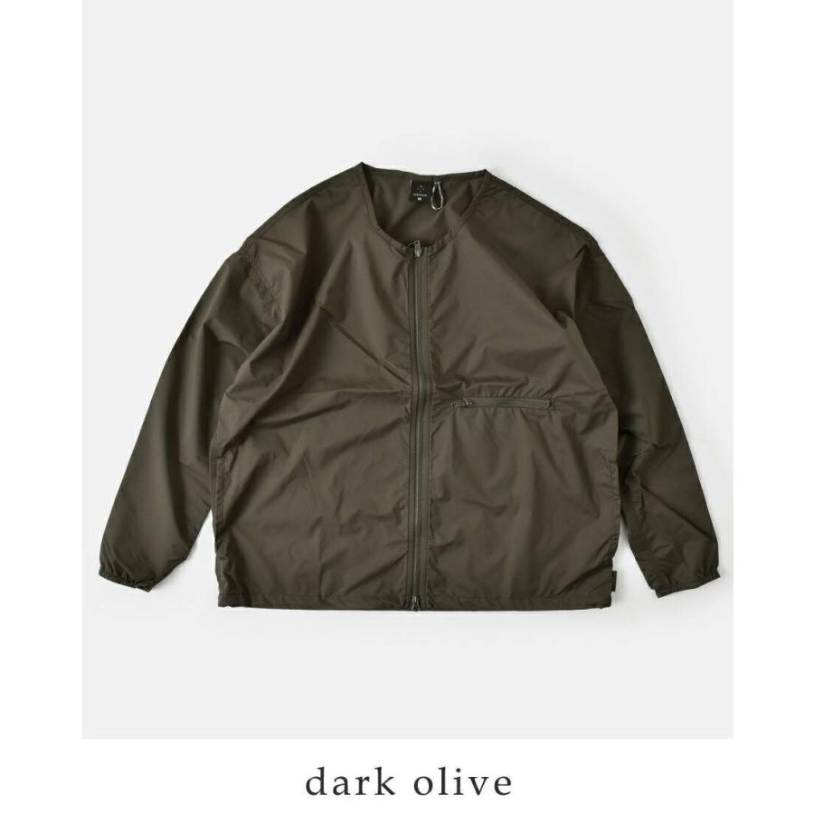 PLEIN SUD プレインスッドノーカラージャケット 38/6 カーキ ニューバランス New Balance メンズ ウインドジャケット THE