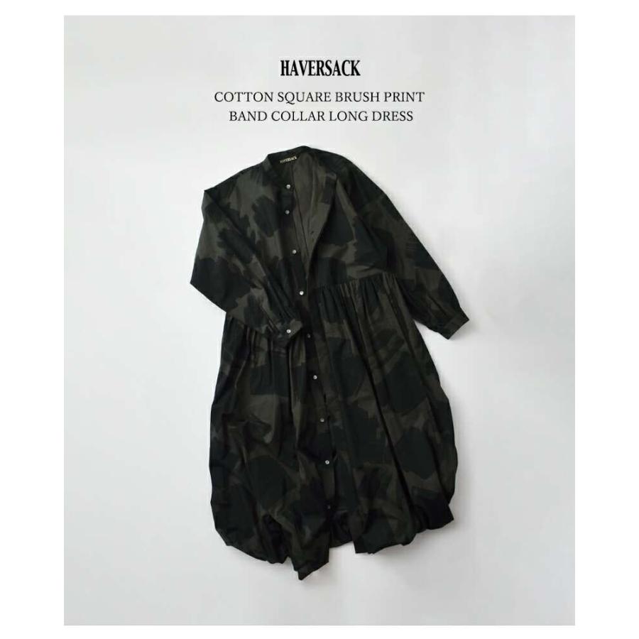 HAVERSACK（ハバーサック） コットン スクエア ブラッシュプリント