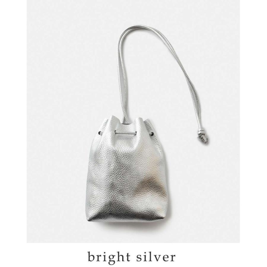 Barcelona（LOEWE） フェルチ FERCHI ドラーロレザー メタリック 巾着