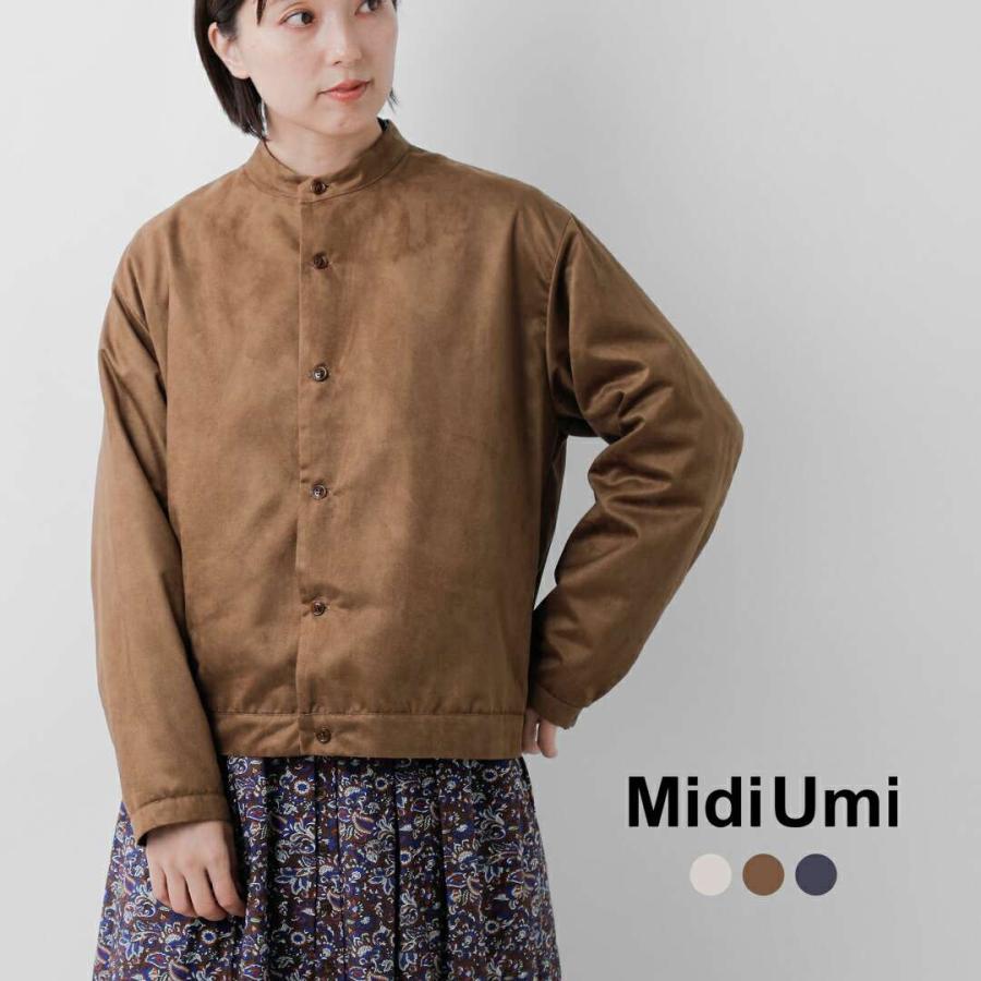 MidiUmi ミディウミ  フェイクスエード ブルゾン “fake suede blouson” 4-730010 レディース 2025aw新作 クーポン対象 MidiUmi（ミディウミ） セール【30%OFF】ミディウミ フェイクスエード