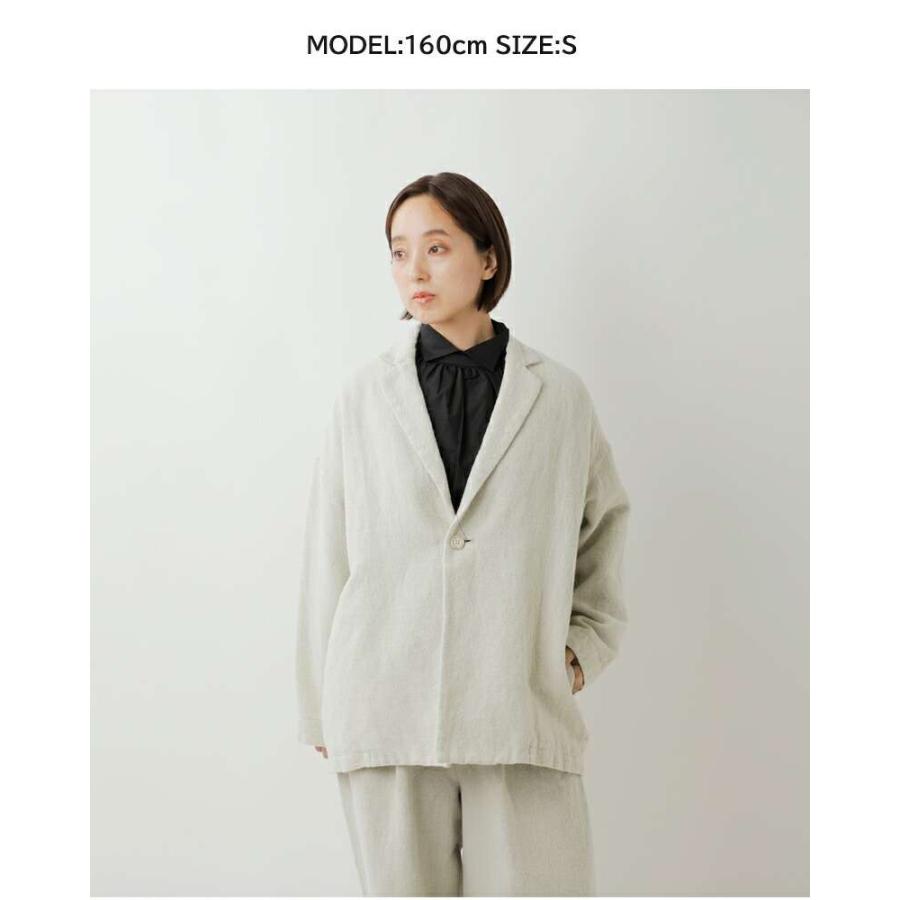 TRAVAIL MANUEL トラバイユマニュアル  ウールリネンミルド ラスティック ジャケット 4019 レディース 2025aw新作 クーポン対象 TRAVAIL MANUEL（トラバイユマニュアル） セール【30%OFF】トラバイユ