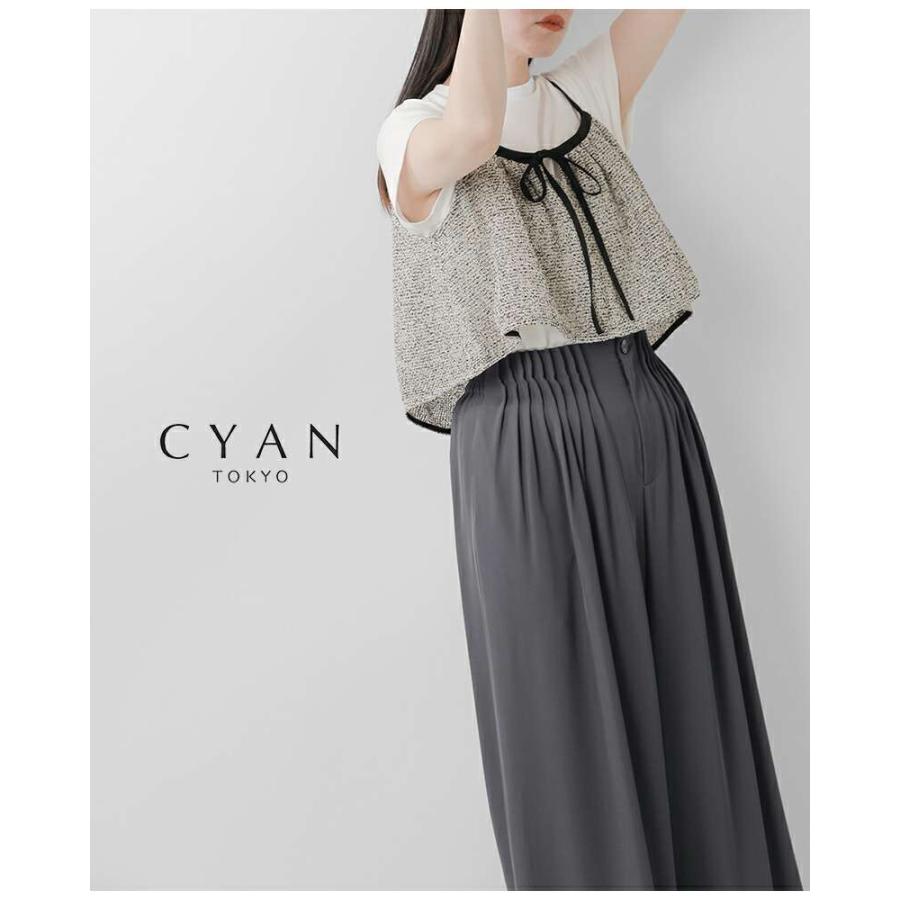 CYAN TOKYO シアントーキョー TOKYOピンプリーツ バギー パンツ 501327  