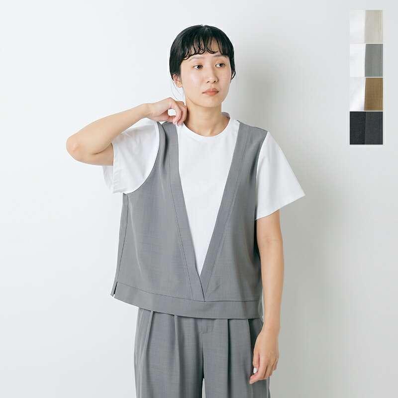 新品未使用予約品‼︎大幅値下げ！CYANtokyo ストライプデザインパンツ CYAN TOKYO シアントーキョー レイヤーライク コンビ トップス