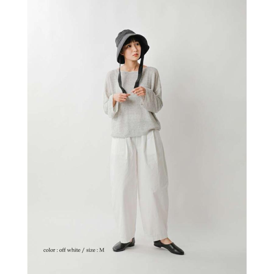 トラバイユマニュアル TRAVAIL MANUEL  コットン コンパクト ウェザー コクーン パンツ 5039 パンツ  クーポン対象 TRAVAIL MANUEL（トラバイユマニュアル） コットン コンパクト