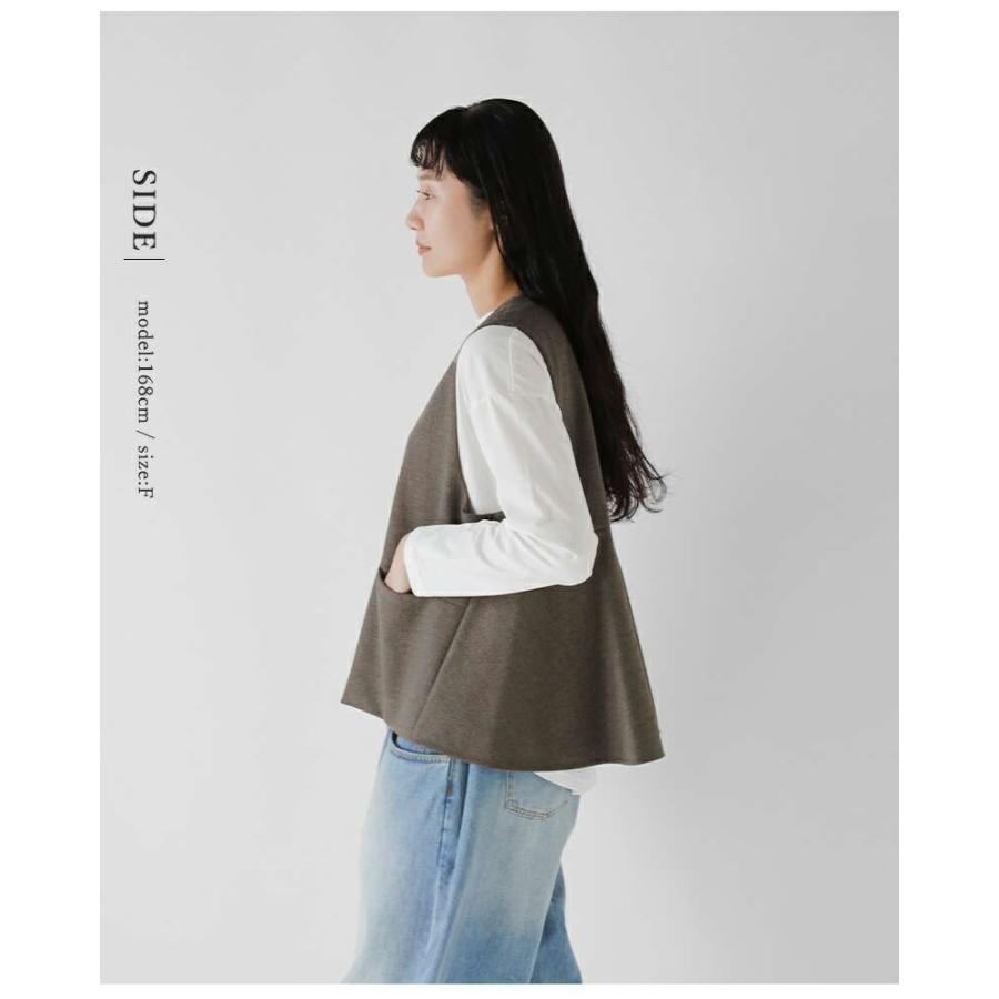 CYAN TOKYO（シアントーキョー） フラノ ZIP フレア ジレ 504385