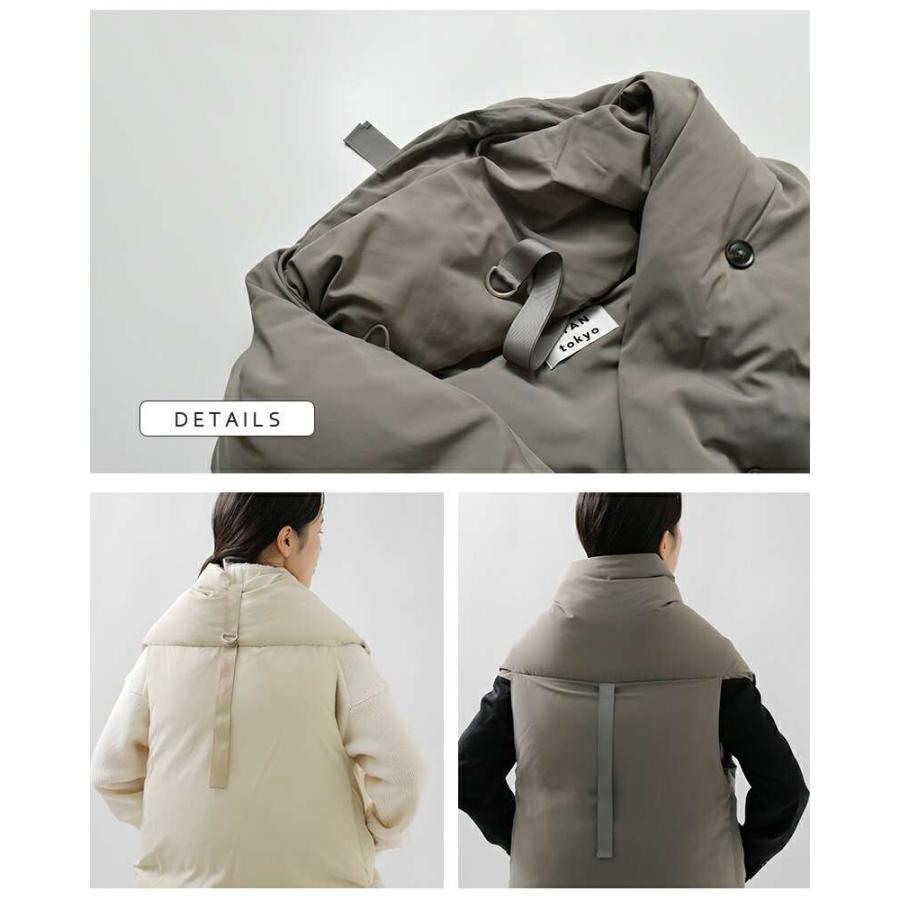 CYAN TOKYO シアントーキョー TOKYOストール ライク ダウン ベスト