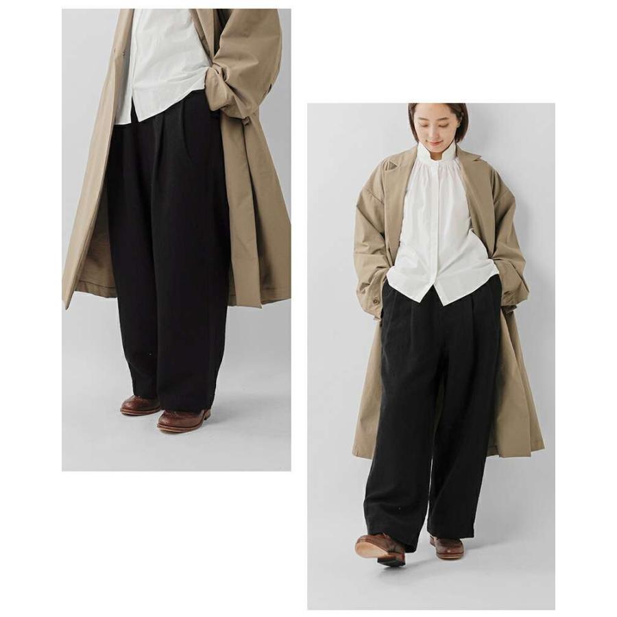 TRAVAIL MANUEL（トラバイユマニュアル） ウールリネンミルド 2タック