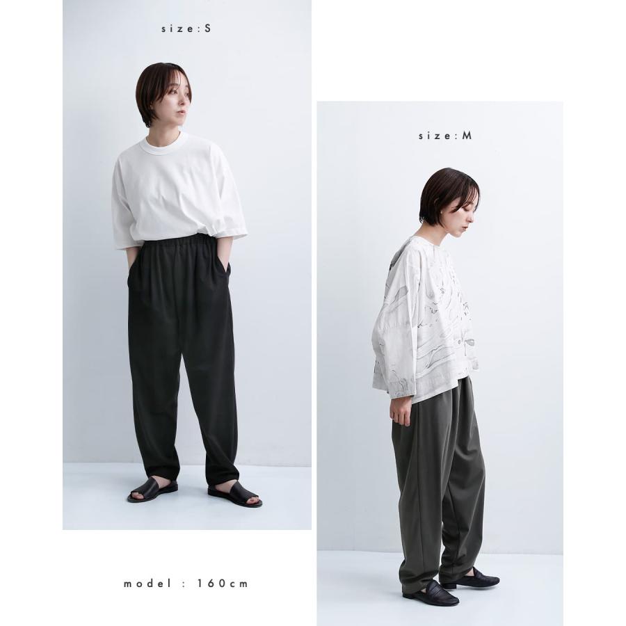 トラバイユマニュアル TRAVAIL MANUEL リバーメッシュ ナロー コクーン パンツ 5111 レディース 春夏 2026ss新作の画像