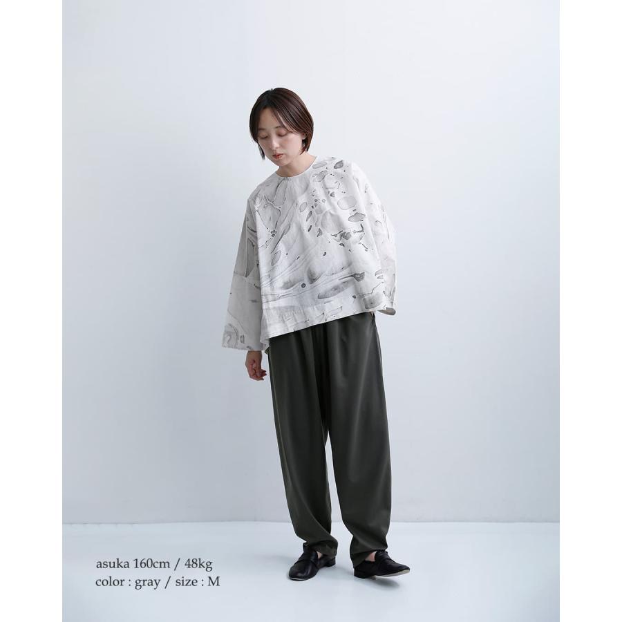 トラバイユマニュアル TRAVAIL MANUEL リバーメッシュ ナロー コクーン パンツ 5111 レディース 春夏 2026ss新作の画像