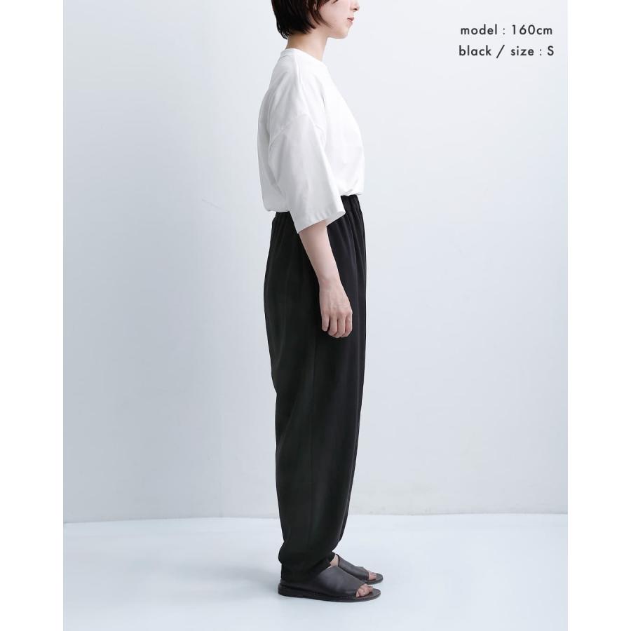 トラバイユマニュアル TRAVAIL MANUEL リバーメッシュ ナロー コクーン パンツ 5111 レディース 春夏 2026ss新作の画像