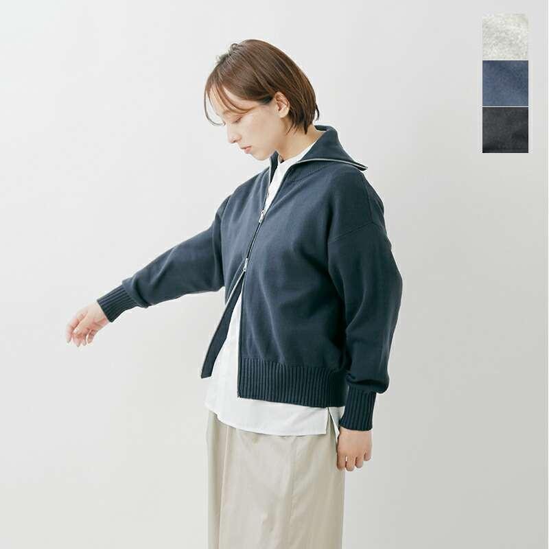 mao made マオメイド  コットン ミラノリブ ダブルジップ ジャケット 541113-yo 2025aw新作 レディース ☆☆ クーポン対象 mao made（マオメイド） セール【30%OFF】マオメイド コットン